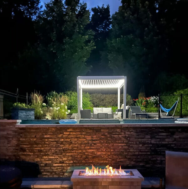 pergola blanc
